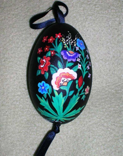 Uova decorate: uovo oca dipinto stile russo